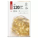EMOS D3AW15 LED karácsonyi drop fényfüzér, 12 m, meleg fehér, időzítővel