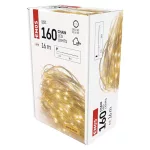 EMOS LED drop fényfüzér 16 m, meleg fehér, időzítővel, D3AW16