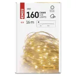 EMOS LED drop fényfüzér 16 m, meleg fehér, időzítővel, D3AW16