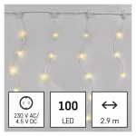 EMOS D3CW02 LED jégcsap fényfüzér, meleg fehér, 2,9 m, kültéri és beltéri