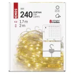 EMOS DROP LED fényfüggöny 1,7x2 m, meleg fehér, kültéri és beltéri, D3EW01