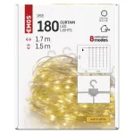 EMOS D3EW02 LED drop fényfüzér fényfüggöny, meleg fehér, 1,7x1,5 m