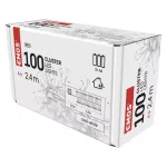 EMOS D3FC01 LED nano fényfüzér süni, hideg fehér, 2,4 m, elemes, időzítős