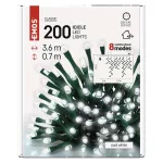 EMOS LED karácsonyi jégcsapok 3,6 m, hideg fehér, kültéri és beltéri, D4CC01