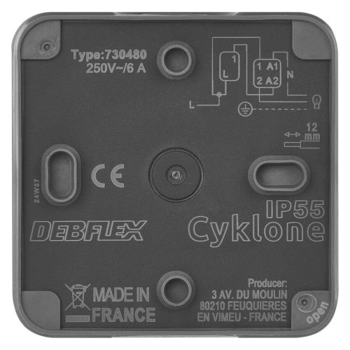 EMOS D730427, Cyklone csengő nyomógomb 1/0 IP55