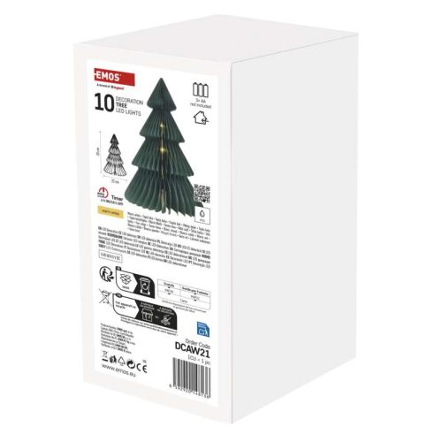 EMOS DCAW21, Karácsonyi papírfa állvánnyal, 30 cm, belső