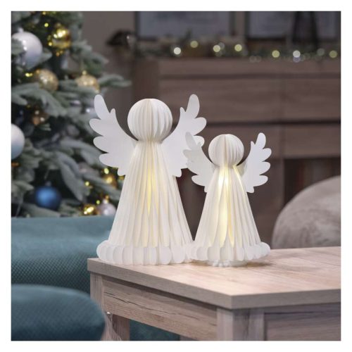 EMOS DCAW23, Karácsonyi papír angyalok állvánnyal, 2 db, 28/38 cm, belső