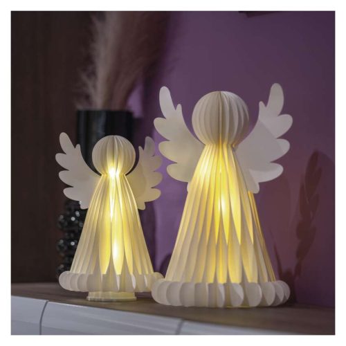 EMOS DCAW23, Karácsonyi papír angyalok állvánnyal, 2 db, 28/38 cm, belső