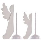 EMOS DCAW23, Karácsonyi papír angyalok állvánnyal, 2 db, 28/38 cm, belső