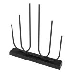 EMOS DCAW24, LED gyertyatartó, fém, fekete, 40 cm, 2x AA, beltéri, meleg fehér