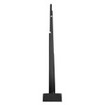 EMOS DCAW24, LED gyertyatartó, fém, fekete, 40 cm, 2x AA, beltéri, meleg fehér