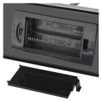 EMOS DCAW24, LED gyertyatartó, fém, fekete, 40 cm, 2x AA, beltéri, meleg fehér