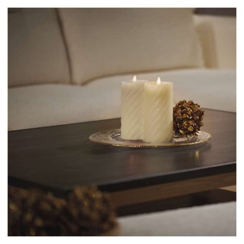 EMOS DCCV17, LED dekoráció – viaszgyertya 17 cm, 2x AAA, beltéri, meleg fehér, 2 db, távirányító