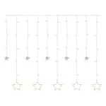EMOS LED karácsonyi fényfüggöny csillagokkal, meleg fehér, 185x105 cm, DCGW12