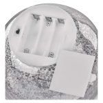 EMOS DCLW35, LED karácsonyi üveggömb - arany, 15 cm, 3x AA, beltéri, meleg fehér, időzítő