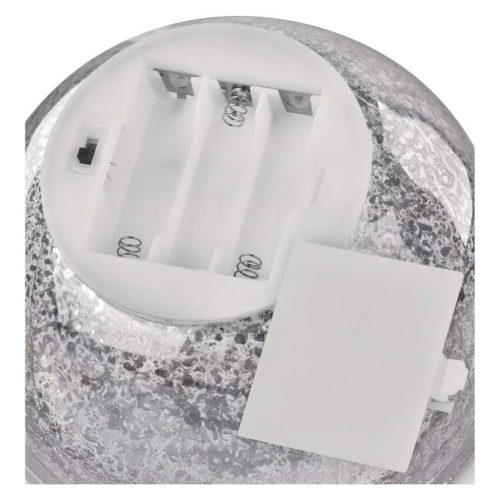 EMOS DCLW35, LED karácsonyi üveggömb - arany, 15 cm, 3x AA, beltéri, meleg fehér, időzítő