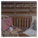 EMOS DCPV02, LED lánc napelemmel - 10x party égő, 5 m, kültéri és beltér, vintage