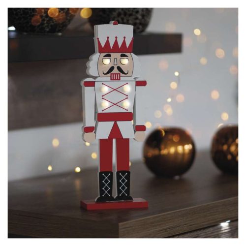 EMOS DCWW38, LED Diótörő katona, 29 cm, 1x CR2032, meleg fehér