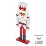 EMOS DCWW38, LED Diótörő katona, 29 cm, 1x CR2032, meleg fehér