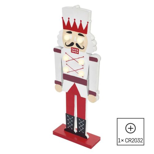 EMOS DCWW38, LED Diótörő katona, 29 cm, 1x CR2032, meleg fehér