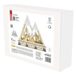 EMOS DCWW39, LED-es fa karácsonyi tájkép, 23,5 cm, 2x AA, beltéri, meleg fehér, időzítő