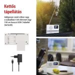 EMOS E0091, Hordozható rádió Bluetooth, MP3, DAB / DAB+ / FM, fehér színben