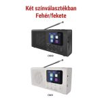 EMOS E0091, Hordozható rádió Bluetooth, MP3, DAB / DAB+ / FM, fehér színben