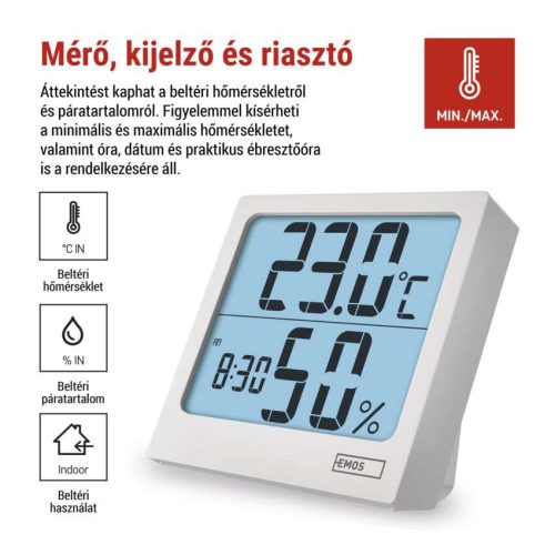 EMOS E0114N, EMOS Hő- és nedvességmérő E0114N