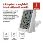 EMOS E0558P, Digitális hőmérő páratartalom-mérővel, vezetékes érzékelővel, ébresztőórával E0558P