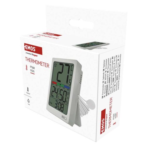 EMOS E0558P, Digitális hőmérő páratartalom-mérővel, vezetékes érzékelővel, ébresztőórával E0558P