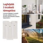 EMOS E0558W, Digitális hőmérő páratartalom-mérővel, vezeték nélküli érzékelővel, óra, dátum E0558W