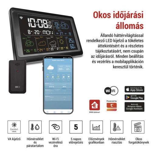 EMOS E8610, GoSmart E8610 vezeték nélküli időjárás állomás wifivel