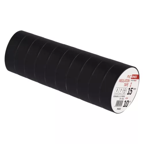 EMOS F61512, Szigetelőszalag 15/10 fekete 10db