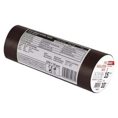 EMOS F61517, Szigetelőszalag 15/10 barna 10db