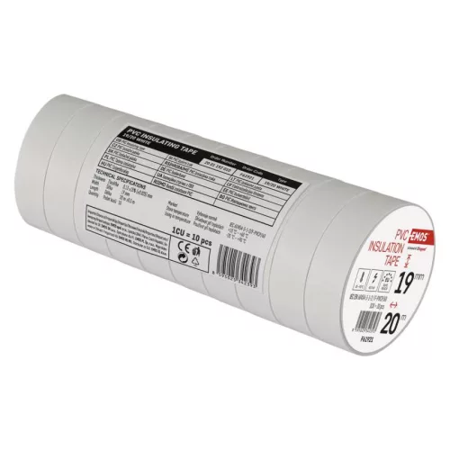 EMOS F61921, Szigetelőszalag 19/20 fehér 10db