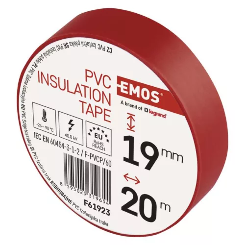 EMOS F61923, Szigetelőszalag 19/20 piros 10db