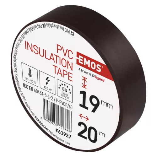 EMOS F61927, Szigetelőszalag 19/20 BARNA 10db