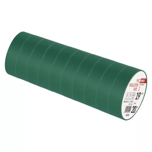 EMOS F61929, Szigetelőszalag 19/20 zöld 10db