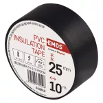 EMOS F62512, Szigetelőszalag 25/10 fekete 10db