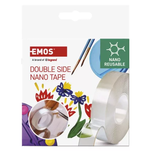 EMOS F6300,  Kétoldalas NANO szalag 30 mm / 3 m, átlátszó