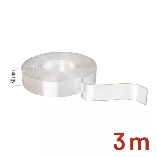 EMOS F6300,  Kétoldalas NANO szalag 30 mm / 3 m, átlátszó