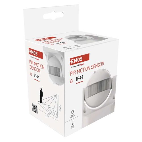 EMOS G1120, Mozgásérzékelő (PIR) IP44 12m 180°