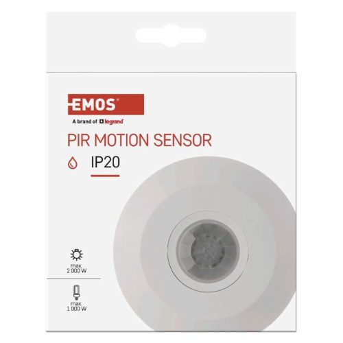 EMOS G1150, Mozgásérzékelő (PIR) IP20 6m 360°