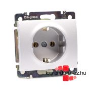   Legrand Galea Life 2P+F földelt csatlakzóaljzat, csavaros, biztonsági zsaluval alumínium GA775921ZS