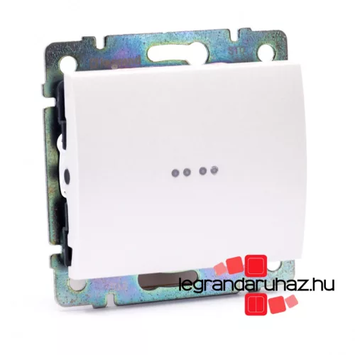 Legrand Galea Life egypólusú kapcsoló mechanizmus ellenőrzőfénnyel 10A, gyöngyház GG775601EF