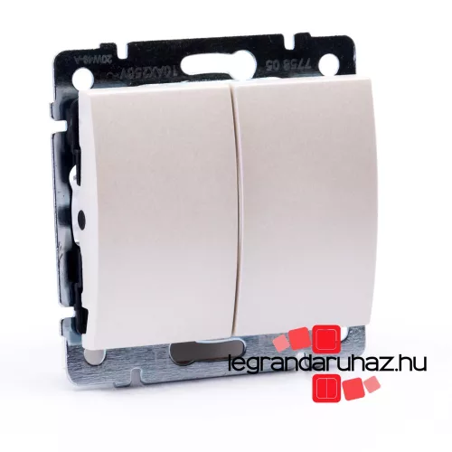 Legrand Galea Life kettős váltókapcsoló, gyöngyház GG775808