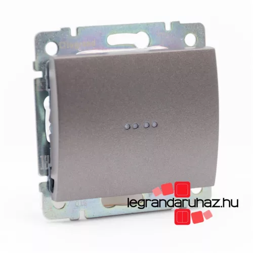 Legrand Galea Life egypólusú kapcsoló mechanizmus jelzőfénnyel 10A, mélybronz GM775600JF