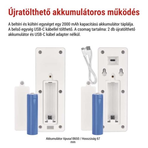 EMOS H1087, Vezeték nélküli otthoni audio kapucsengő készlet H1087, 1 résztvevő