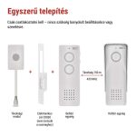 EMOS H1087, Vezeték nélküli otthoni audio kapucsengő készlet H1087, 1 résztvevő