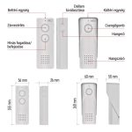 EMOS H1087, Vezeték nélküli otthoni audio kapucsengő készlet H1087, 1 résztvevő